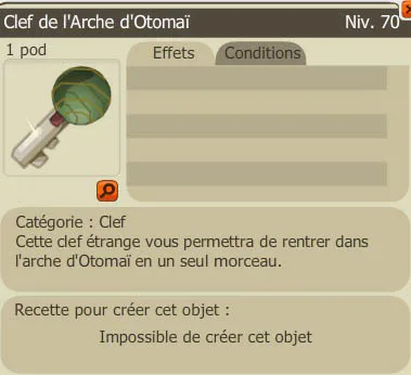 Clef donjon Arche otomaï