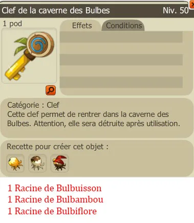 Recette clef des Bulbes