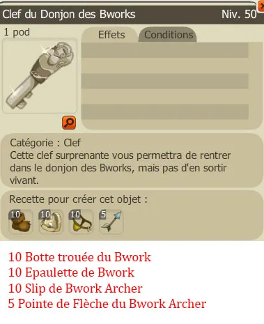 Recette clef des Bworks