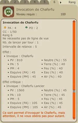 chafer niveau six