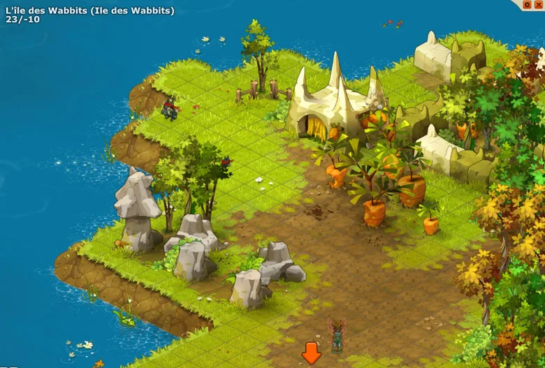 chemin vers le donjon Wabbit