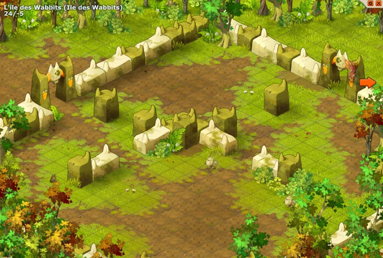 chemin vers le donjon Wabbit