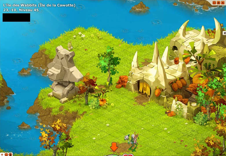 chemin vers le Château des Wabbits