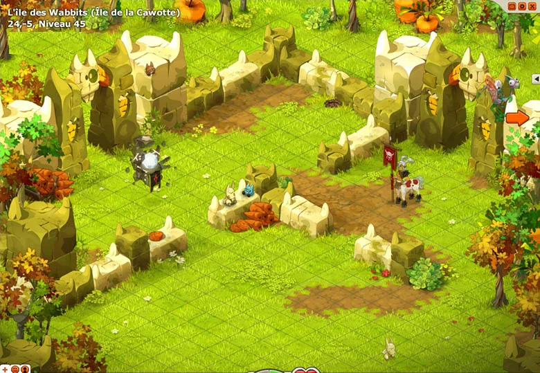 chemin vers le Château des Wabbits