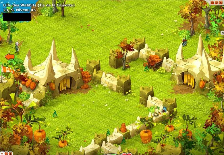 chemin vers le Château des Wabbits