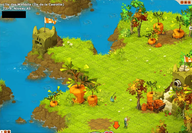 chemin vers le Château des Wabbits