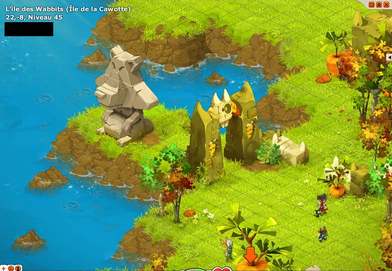 chemin vers le Château des Wabbits