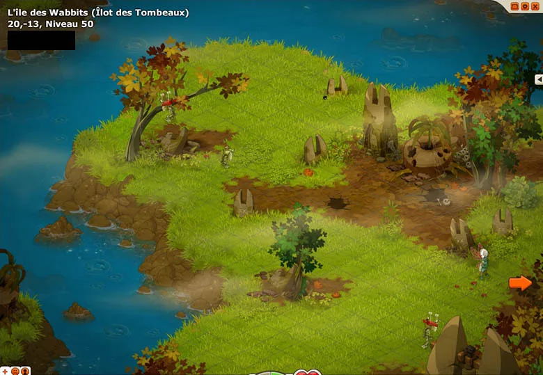 chemin vers le Château des Wabbits