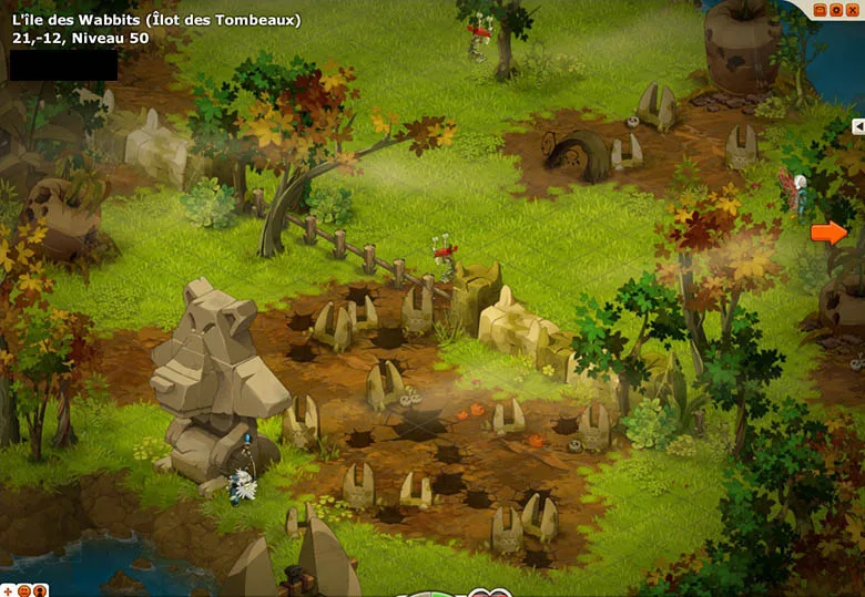 chemin vers le Château des Wabbits