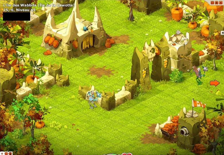 chemin vers le Château des Wabbits