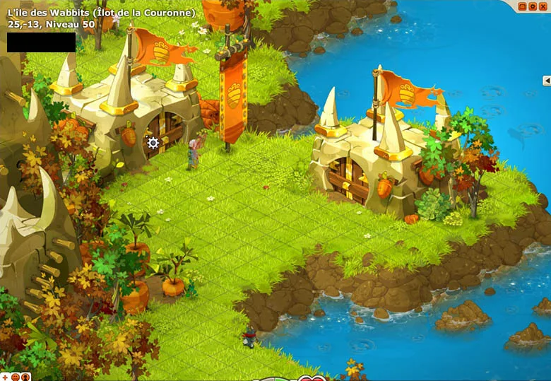 chemin vers le Château des Wabbits