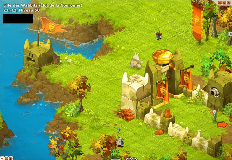 Arrivé Château des Wabbits