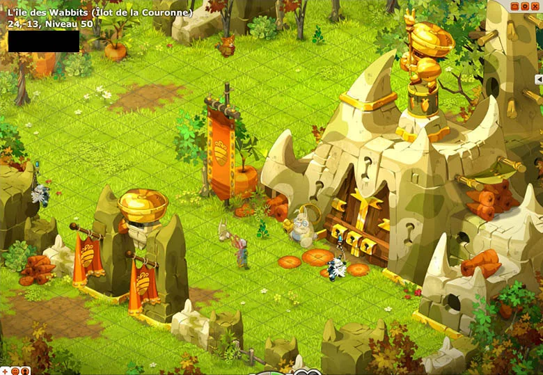 Arrivé Château des Wabbits