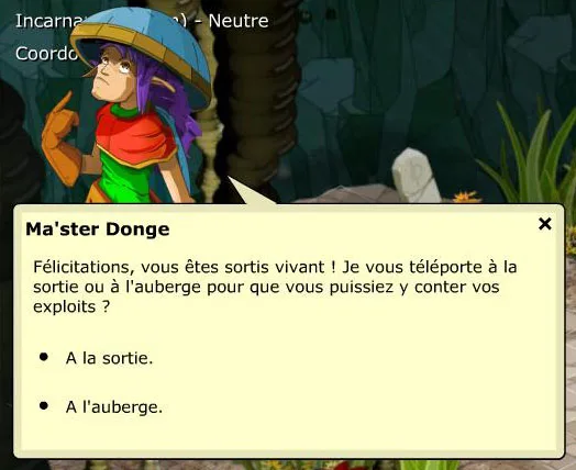 Sortie du Donjon