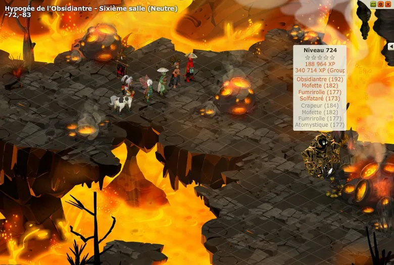 Groupe donjon  obsidiantre