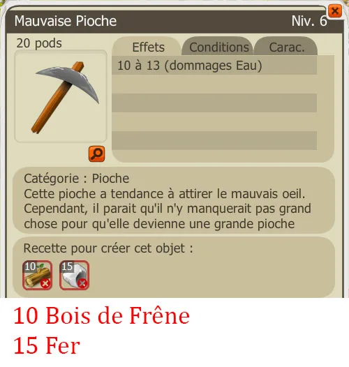 Recette clef donjon des Craqueleurs