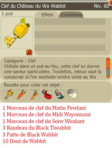 Clef du Château des Wabbits