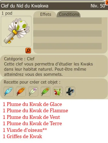 Recette clef Nid du Kwakwa