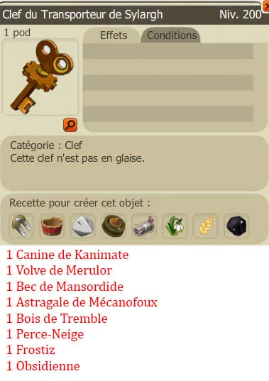 Clef Transporteur de Sylargh