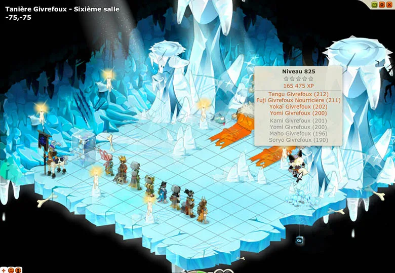 Groupe donjon Tanière Givrefoux Tengu et Fuji