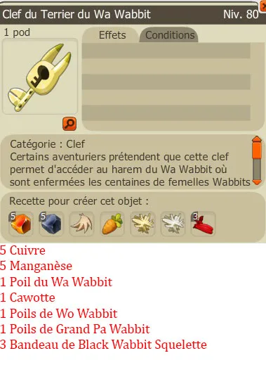 Recette clef Terrier Wabbit