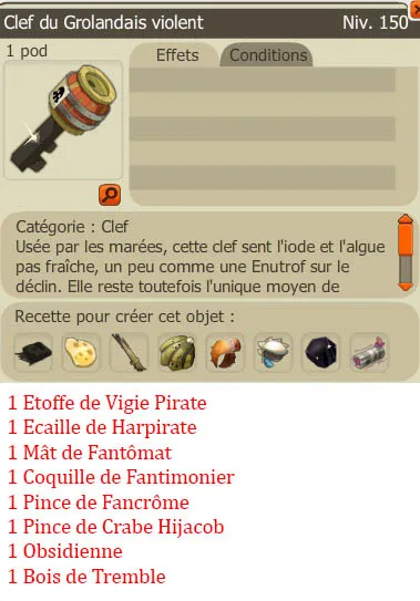 Recette clef 