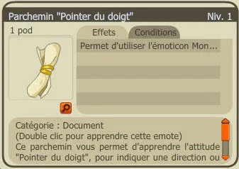 émote pointer du doigt