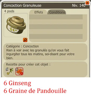 Craft potion alchimiste