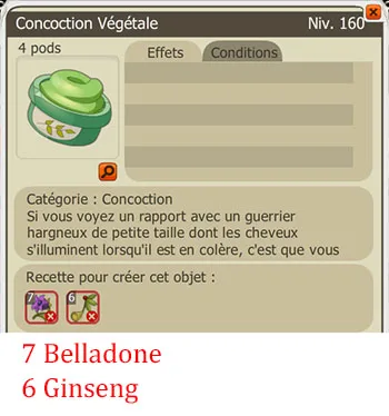 Craft potion alchimiste