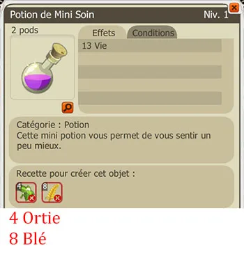 Craft potion alchimiste