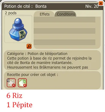 Craft potion alchimiste