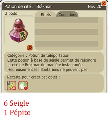 Craft potion alchimiste