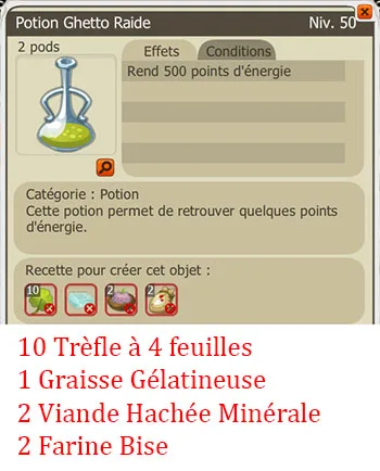 Craft potion alchimiste