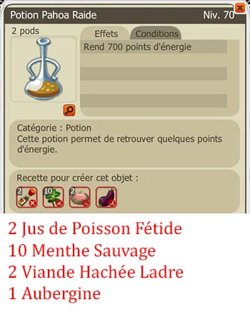 Craft potion alchimiste