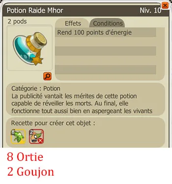 Craft potion alchimiste