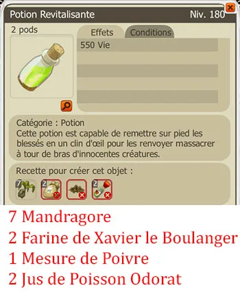 Craft potion alchimiste