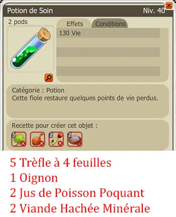 Craft potion alchimiste