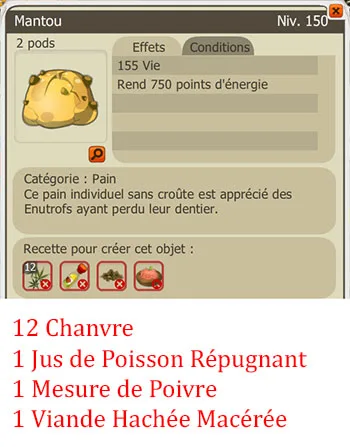 Craft potion paysan