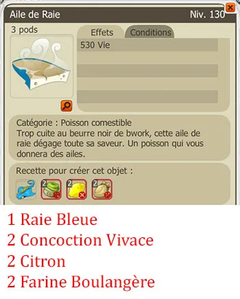 Craft potion pêcheur