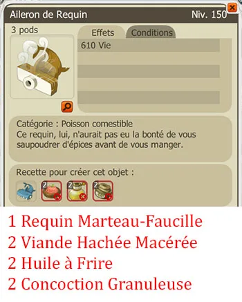 Craft potion pêcheur