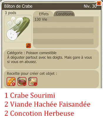 Craft potion pêcheur