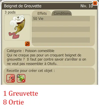 Craft potion pêcheur