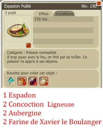 Craft potion pêcheur
