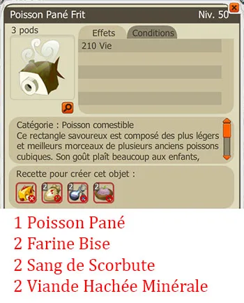 Craft potion pêcheur