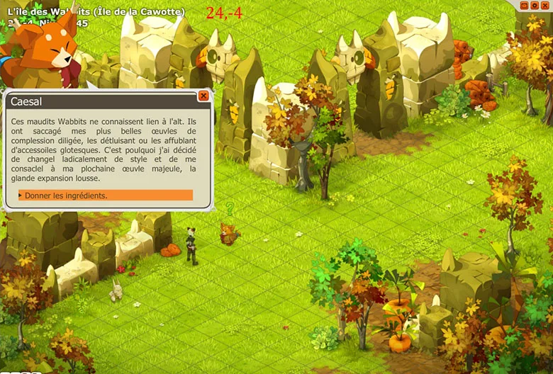 quete dofus cawotte