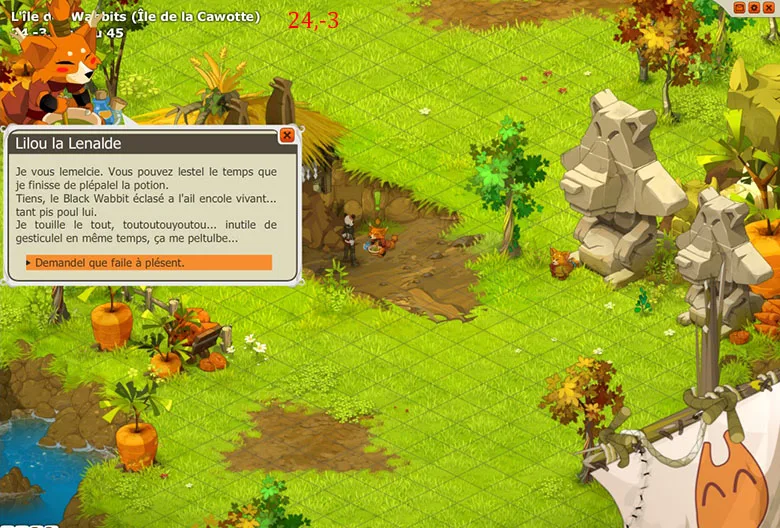 quete dofus cawotte