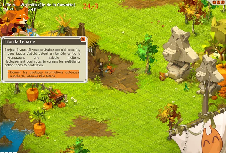 quete dofus cawotte