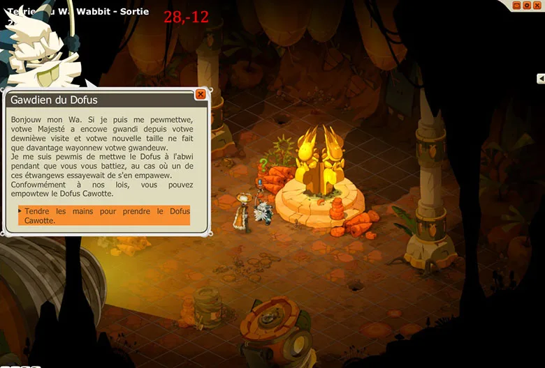 quete dofus cawotte