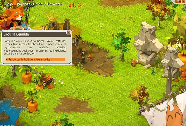 quete dofus cawotte