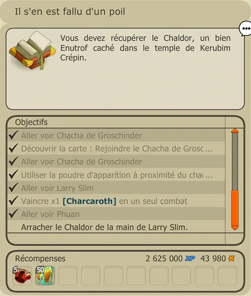 quête On va tout défausser
